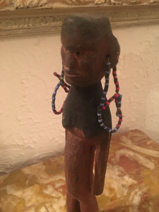 Vintage African Wood Hand Carved Figurine Statue