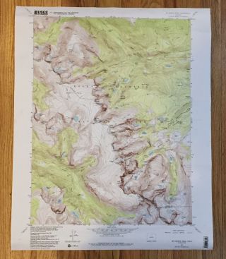 Vintage 1953 Geological Survey Map - Us Dept Of The Interior Topographical Map Co