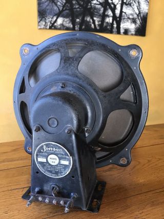 Classic 1933 Jensen D - 9 Concert Field Coil Speaker 6.  5 Dcr