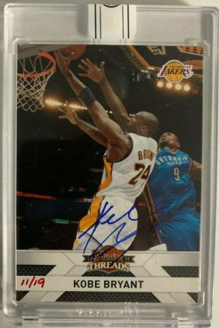 2010 - 11 Panini Threads Kobe Bryant Buyback Auto Autograph 11/19 Lakers Replay