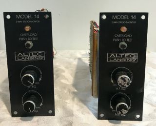 Altec Lansing Model 14 Crossover Network Eq Control Pair