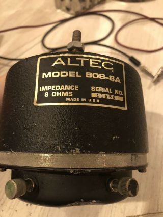 Altec 808 - 8a Hf Horn Compression Driver