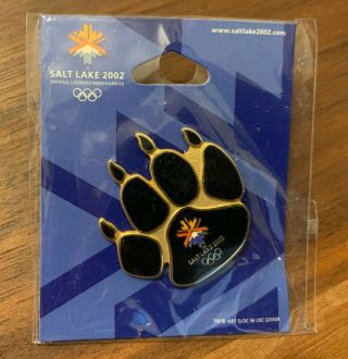 Bear Paw Salt Lake City 2002 Olympic Pin