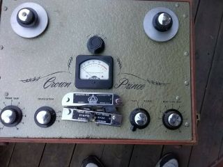1959 Crown Prince Reel To Reel Tape Recorder In Carry Case 10.  5 In.  Reels