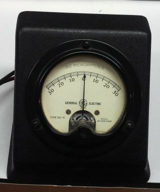 Vintage Ge Dc Microamperes Shape Type Do - 41 Model 8do41a - Y300