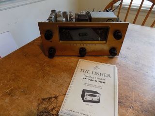 Fisher 80t Tube Preamp/tuner On Both Am/fm 12ax7 Preamp