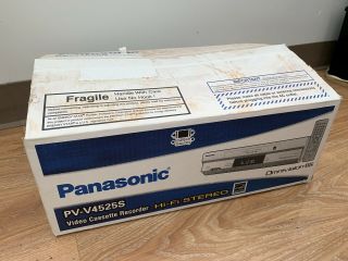 Panasonic Pv - V4525s Vhs Player Recorder 4 Head Hi Fi Omnivision Vcr