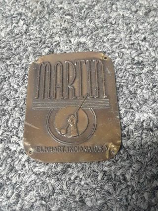 Vintage Martin Committee Trumpet Case Badge
