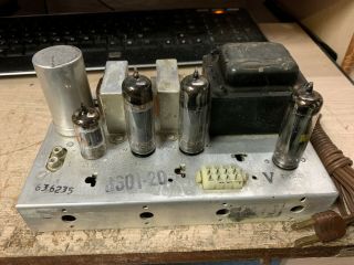 Vintage Magnavox Vacuum Tube Stereo Power Amplifier 6bq5 Se Amp 8601 - 20