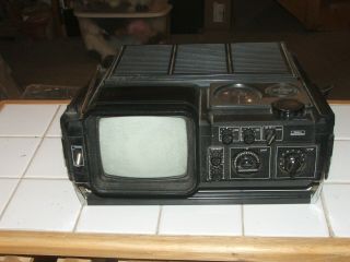 Sears Go - Anywhere Vintage Television Set Portable Tv Radio