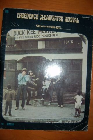 Vintage 1970s Creedence Clearwater Revival Songbook Guitar/piano? & Lyrics
