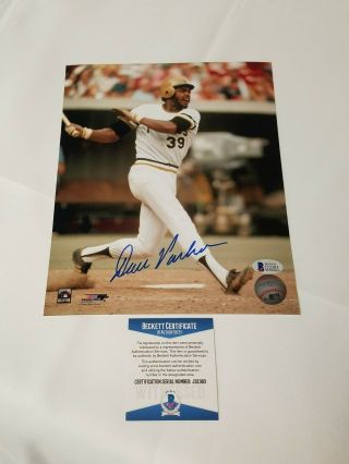 Dave Parker Signed 8x10 Photo (pittsburgh Pirates) Beckett