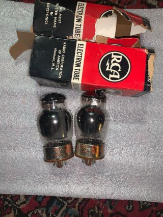 Pair Tung Sol 6550 Kt88 Solid Gray Plate Rca Branded Vacuum Tube