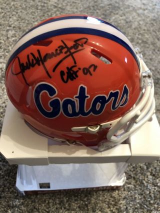 Jack Youngblood Signed Florida Gators Mini Riddell Helmet Schwartz