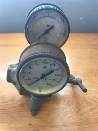 Vintage Cutting Torch Gauges,  Airco,