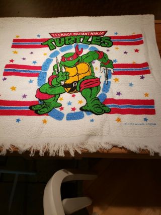 Teenage mutant ninja turtles hand towel,  washcloth,  and medium sized set vintage 2