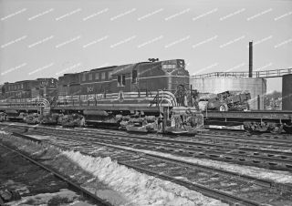 Orig Neg Maine Central Rs - 11 801 In Fresh Green After Oakland Wreck Repairs