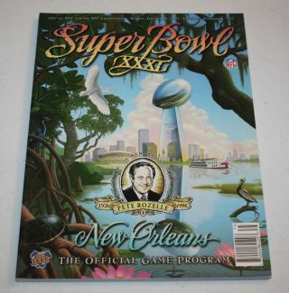 Bowl Xxxi Program Book | January 26 1997 | Green Bay Packers