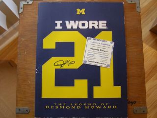 " I Wore 21 " Book Autographed Signed By Desmond Howard Michign Football W/coa