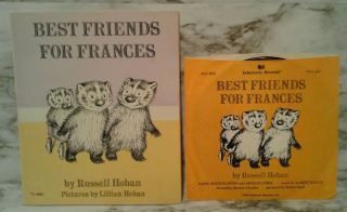 Vintage Best Friends For Francis By Hoban 45 Rpm Record & Scholastic Book Set