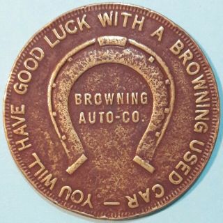 Saint Anthony Idaho Browning Auto - Co.  $10 Trade Token Vintage Exonumia