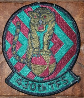 Usaf Air Force: 430th Tactical Fighter Squadron: Subdued Vintage Patch