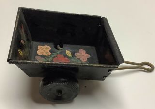 Vintage Cart By Marx Co Tin Litho Tractor Metal Painted Old Antique