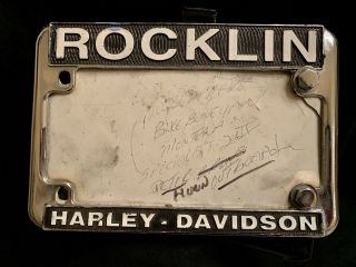 Vintage California Rocklin Harley Davidson Dealer Frame And Bracket