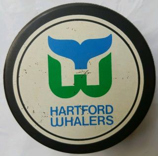 Hartford Whalers Nhl Official General Tire Slug Hockey Puck Made In Canada