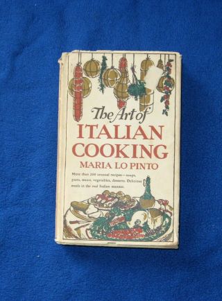 Vintage Cookbook The Art Of Italian Cooking Maria Lo Pinto 1948 Hardback Dj
