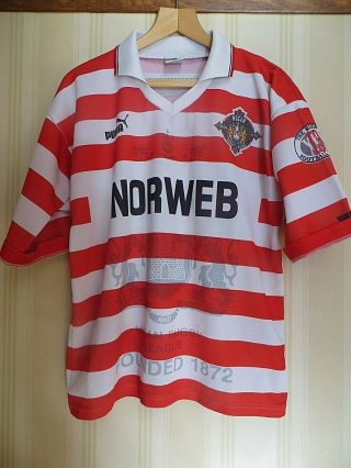 Vintage Puma Wigan Rugby League Shirt Norweb Size Extra Large Centenary 1995