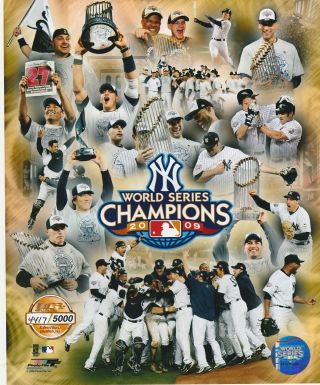 2009 Ny Yankees 8x10 Collage World Series Champions Licensed Photo File Limited