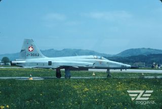 Slide J - 3062 F - 5e Tiger Swiss Air Force,  1984