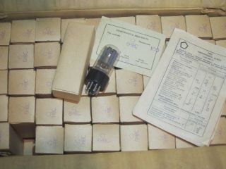 50x 6n8s / 1578 / 6sn7 / Ecc32 Ussr Double Triode (, Nos,  Matched Date,  Boxed)