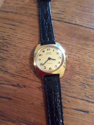 Vintage Ladies”oris “17 Jewel Mechanical Wind Wristwatch - F.  W.  O