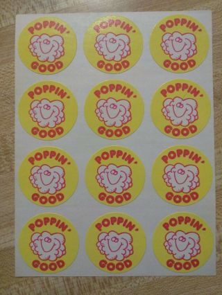 Vintage Trend Matte Popcorn Scratch And Sniff Stickers Sheet