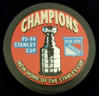1993 - 94 Stanley Cup Champions York Rangers Nhl Hockey Puck Slovakia
