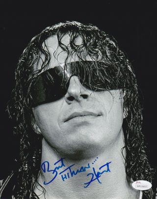 Bret Hit Man Hart Signed Autograph Auto 8x10 Photo Picture Wwe Wwf Wrestling Jsa