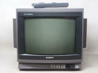 Sony Kv - 1380r Trinitron Color Tv 13 " Remote Great