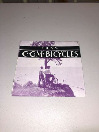 1935 Ccm Canada Cycle & Motor Full Line Bicycles Brochure