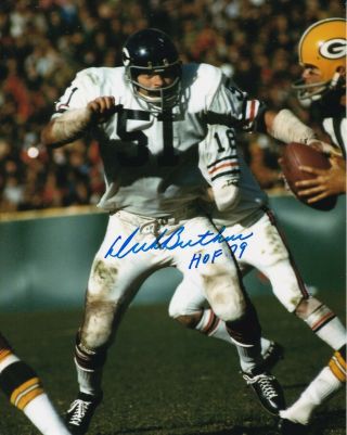 Dick Butkus Signed Autographed 8x10 Photo Chicago Bears