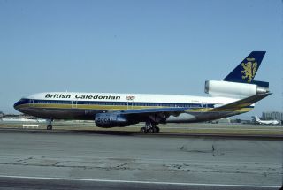 British Caledonian,  Douglas Dc - 10,  G - Bhdj,  In 1984,  Slide