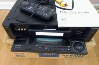 Sony Slv - R1000 S - Vhs Svhs Player Recorder Hifi Vcr Deck Great