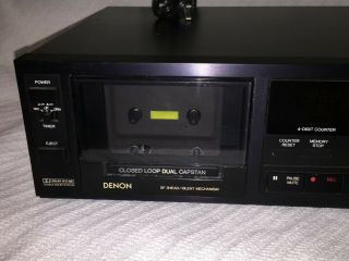 Denon DR - M33 3 - head Hi - Fi Stereo Cassette Deck Player Recorder 120V 21W 50/60Hz 2