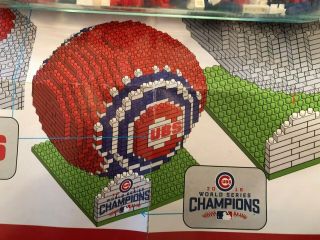Foco Brxlz Chicago Cubs 3d Baseball Building Blocks Set / 3d Puzzle
