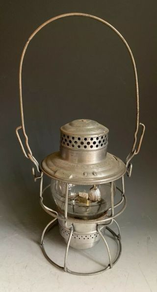 The Adams & Westlake Railroad Lantern With Clear Glass Adlake Kero Globe