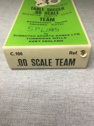 Vintage SUBBUTEO Soccer Football Team.  00 scale C500 c.  1970s (?) retro game 2
