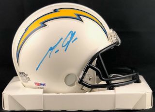 Melvin Gordon Autographed Signed Mini Helmet Los Angeles Chargers Psa