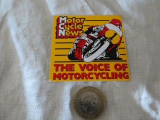 MCN Motor Cycle News vintage stickers,  Various. 3
