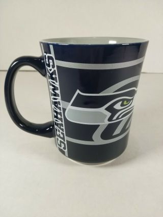 Seattle Seahawks Logo Coffee Cup Mug Ceramic Blue